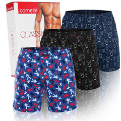 Men's boxer shorts Cornette, Loose, Cotton, BM151, Classic, 3pak, M BM151_ZES_3P_M cena un informācija | Vīriešu apakšbikses | 220.lv