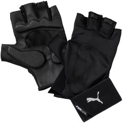 Puma Treniņu Cimdi TR Ess Gloves Premium Black 041467 01 041467 01/L cena un informācija | Vīriešu cepures, šalles, cimdi | 220.lv