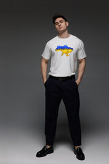 Aspirine vīriešu T-krekls balta apdruka "Ukraina" ASPW10006_S cena un informācija | Vīriešu T-krekli | 220.lv