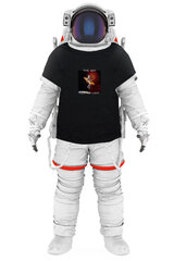 Trace of Space vīriešu melns T-krekls "The sky has no limit" TOS10037_S cena un informācija | Vīriešu T-krekli | 220.lv
