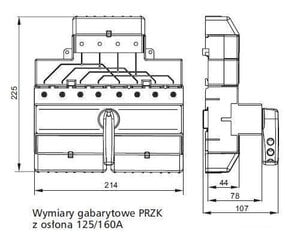 Выключатель источника питания 160A PRZK 4160-W02 цена и информация | Электрические выключатели, розетки | 220.lv