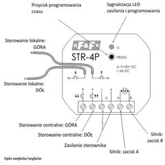 STR-4P universālais slēģu kontrolieris cena un informācija | Sprieguma pārveidotāji | 220.lv