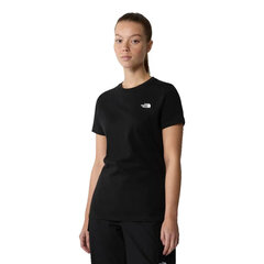 W s/s simple dome slim the north face nf0a87nhjk3 moterims juoda women's black NF0A87NHJK3 цена и информация | Женские футболки | 220.lv