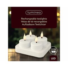 Lumineo LED svece 485346, 4 gab. cena un informācija | Sveces un svečturi | 220.lv