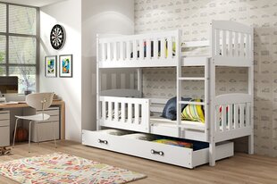 Bērnu gulta BMS142BB, 80x190 cm, balta cena un informācija | Bērnu gultas | 220.lv
