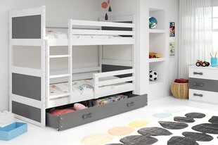 Детская кроватка BMS157P, 80x160 см, белый/серый цена и информация | Детские кровати | 220.lv