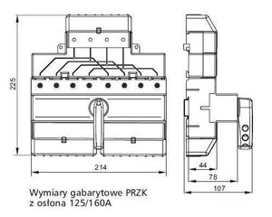 Barošanas avota slēdzis 125A PRZK 3125N-W02 cena un informācija | Elektrības slēdži, rozetes | 220.lv