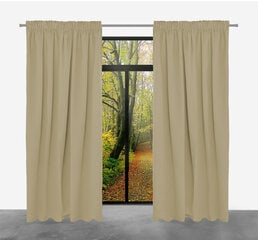 ARCTIC ready-made blackout curtain on tape, 140x250, ZART-04 BEIGE цена и информация | Шторы, занавески | 220.lv