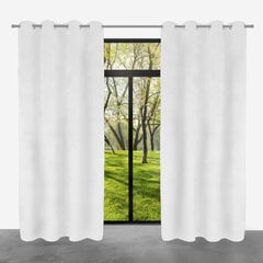 Ready-made velvet curtain PACIFIC with eyelets, 140x250, ZPAP-11 WHITE цена и информация | Шторы, занавески | 220.lv