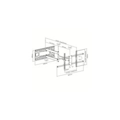 Techly ICA-PLB-490 43-80” цена и информация | Кронштейны и крепления для телевизоров | 220.lv