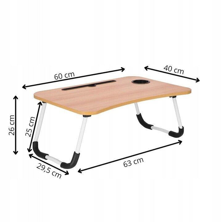 Klēpjdatora galds цена и информация | Datorgaldi, rakstāmgaldi, biroja galdi | 220.lv