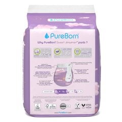 PureBorn uzvelkamās NAKTS autiņbiksītes 4.izmērs 9-15kg 22gb BIO cena un informācija | Autiņbiksītes | 220.lv