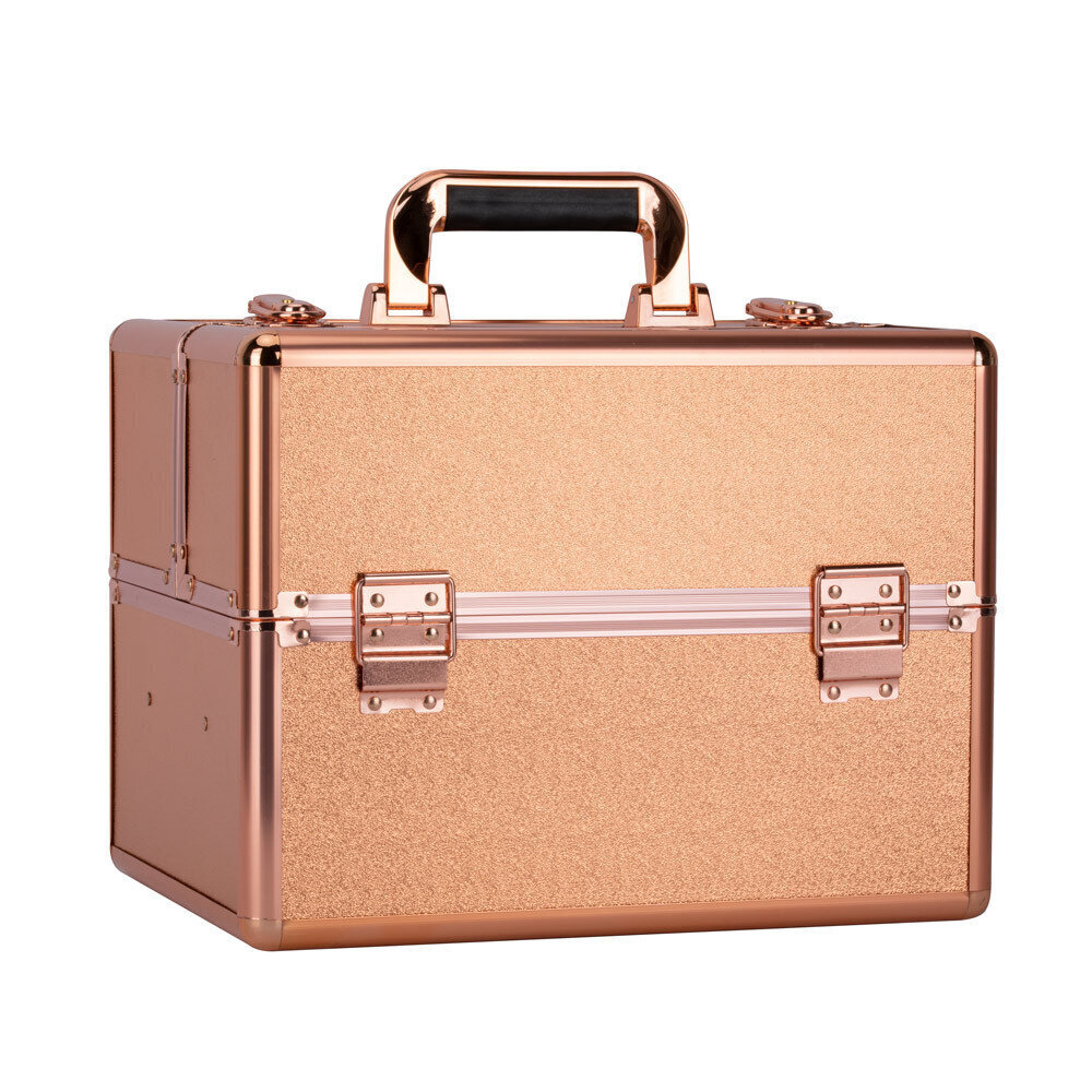 Kosmētikas koferis MollyLac XL Pink-Gold cena un informācija | Kosmētikas somas, spoguļi | 220.lv