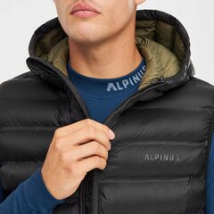 Veste vīriešiem Alpinus Artos, melna cena un informācija | Vīriešu vestes | 220.lv