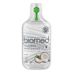 Zobus balinošs mutes skalojamais līdzeklis Biomed Natural Whitening, 500 ml cena un informācija | Zobu pastas, birstes | 220.lv