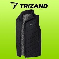 Apsildāma veste Trizand, melna, unisex, M цена и информация | Согревающие приборы | 220.lv