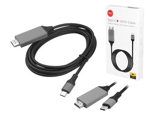 Кабель MHL HDMI|USB Type-C, 2 м. цена и информация | Адаптеры и USB разветвители | 220.lv