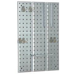 Instrumentu siena Metāla 39x59cm glabāšanas sistēma ar instrumentu turētājiem Instrumentu turētāji Instrumentu āķi Pegboard Darbnīcas Garāža Pegboard Elektroinstrumenti Pegboard Stipra Pegboard Piekar cena un informācija | Auto piederumi | 220.lv