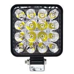 LED darba lampa IP67 2000lm 16 LED maza 12-24V cena un informācija | Auto piederumi | 220.lv