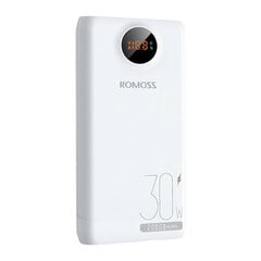 Romoss Romoss SW20S Pro Powerbank 20000mAh, 30W (balts) cena un informācija | Elektroauto uzlādes stacijas | 220.lv