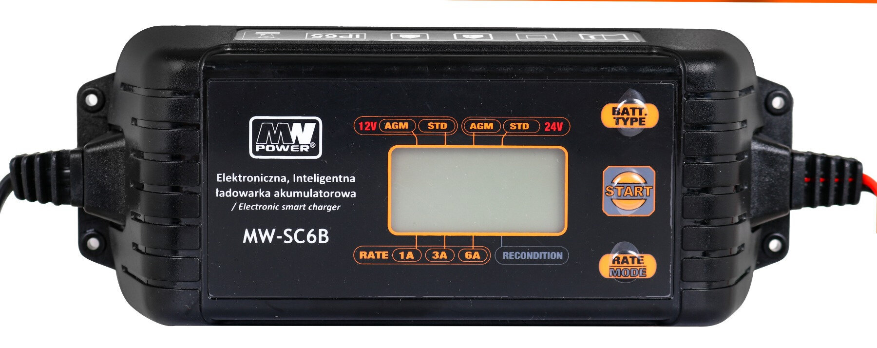 Vieds akumulatoru lādētājs ar LCD displeju 12V/24V MW-SC6B cena un informācija | Elektroauto uzlādes stacijas  | 220.lv