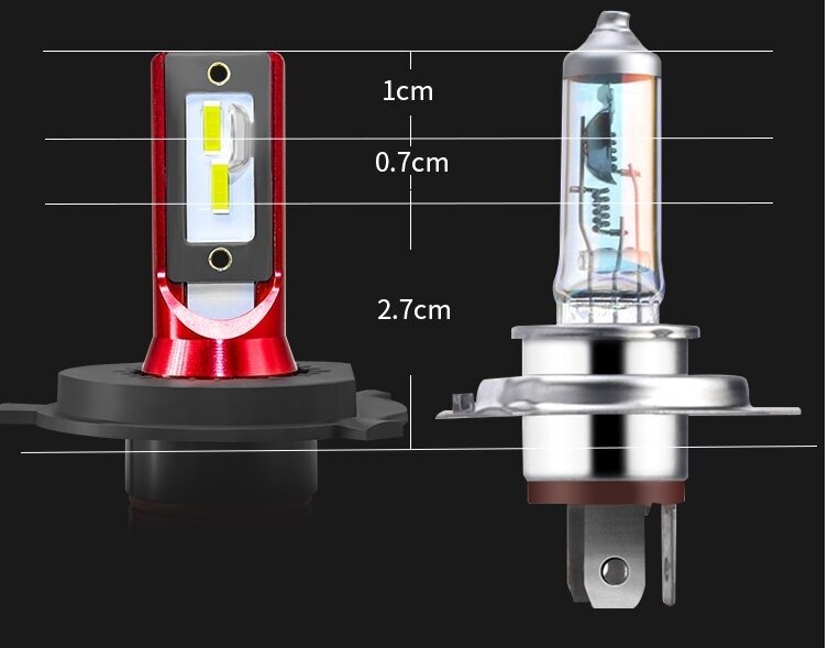 Divas Led H4 GT COB auto spuldzes cena un informācija | Auto spuldzes | 220.lv