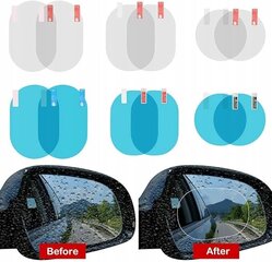 Водоотталкивающая пленка антидождь на зеркала автомобиля, 2шт цена и информация | Фары | 220.lv