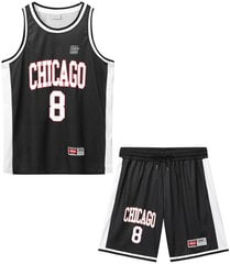 Glo Story Basketbola Apģērbs Black MLT 4667/BLACK MLT 4667/BLACK/L cena un informācija | Vīriešu jakas | 220.lv