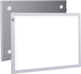 Доска RTjoy A4, Silver для рисования с подсветкой USB цена и информация | Принадлежности для рисования, лепки | 220.lv