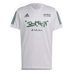 Мужская футболка Adidas White Ber22 Event TM M HT0521 M цена и информация | Мужские футболки | 220.lv