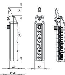 Пульт управления краном PKS-8W08 цена и информация | Системы безопасности, контроллеры | 220.lv