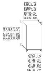 DB312S Идеальный распределительный щит 3x12 для поверхностного монтажа цена и информация | Электрические выключатели, розетки | 220.lv