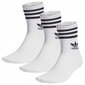 Crew sock 3str adidas originals ij0733 vīriešiem balta vīriešiem balta IJ0733 cena un informācija | Vīriešu zeķes | 220.lv