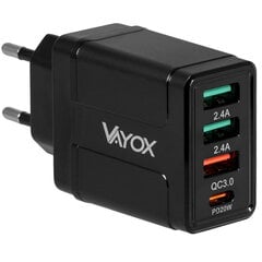 Сетевое зарядное устройство USB Quick Charge 3.0 + PD 32W премиум-класса VA0006 Vayox цена и информация | Зарядные устройства для телефонов | 220.lv