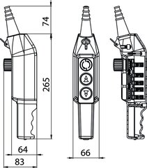 Пульт управления краном PKS-3W04 цена и информация | Системы безопасности, контроллеры | 220.lv