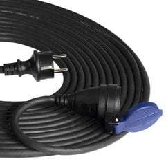 Pagarināšanas kabelis IP44, 20m cena un informācija | Pagarinātāji | 220.lv