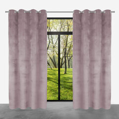 Ready-made velvet curtain PACIFIC with eyelets, 140x250, ZPAP-10 POWDER цена и информация | Шторы, занавески | 220.lv