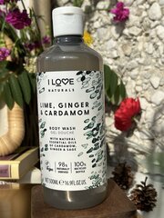 I Love Naturals dušas želeja ar laimu, ingveru un kardamonu 500 ml цена и информация | Масла, гели для душа | 220.lv