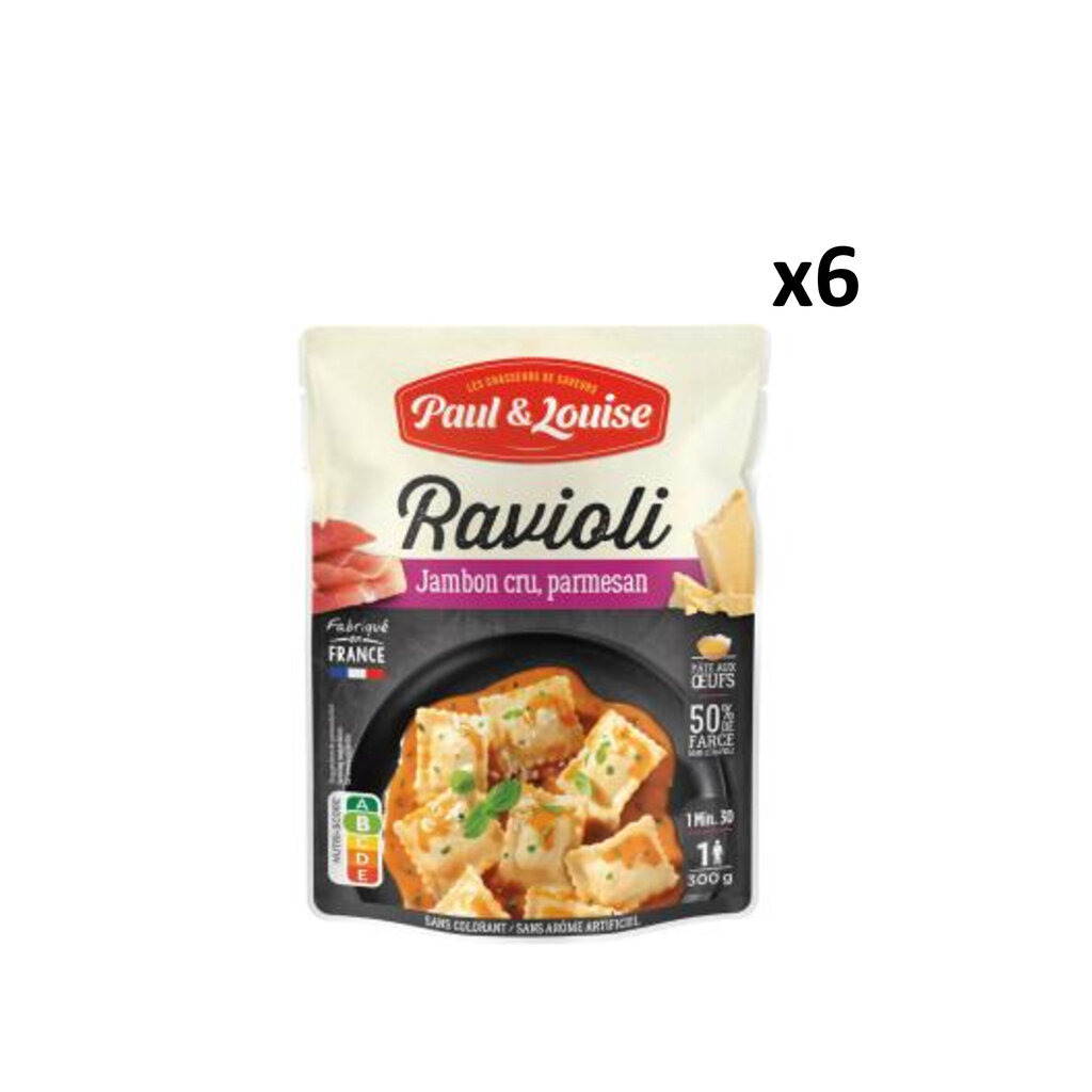 Paul & Louise Ravioli ar vītinātu šķiņķi un parmezāna siera mērci, 300g цена и информация | Gatavā kulinārija | 220.lv