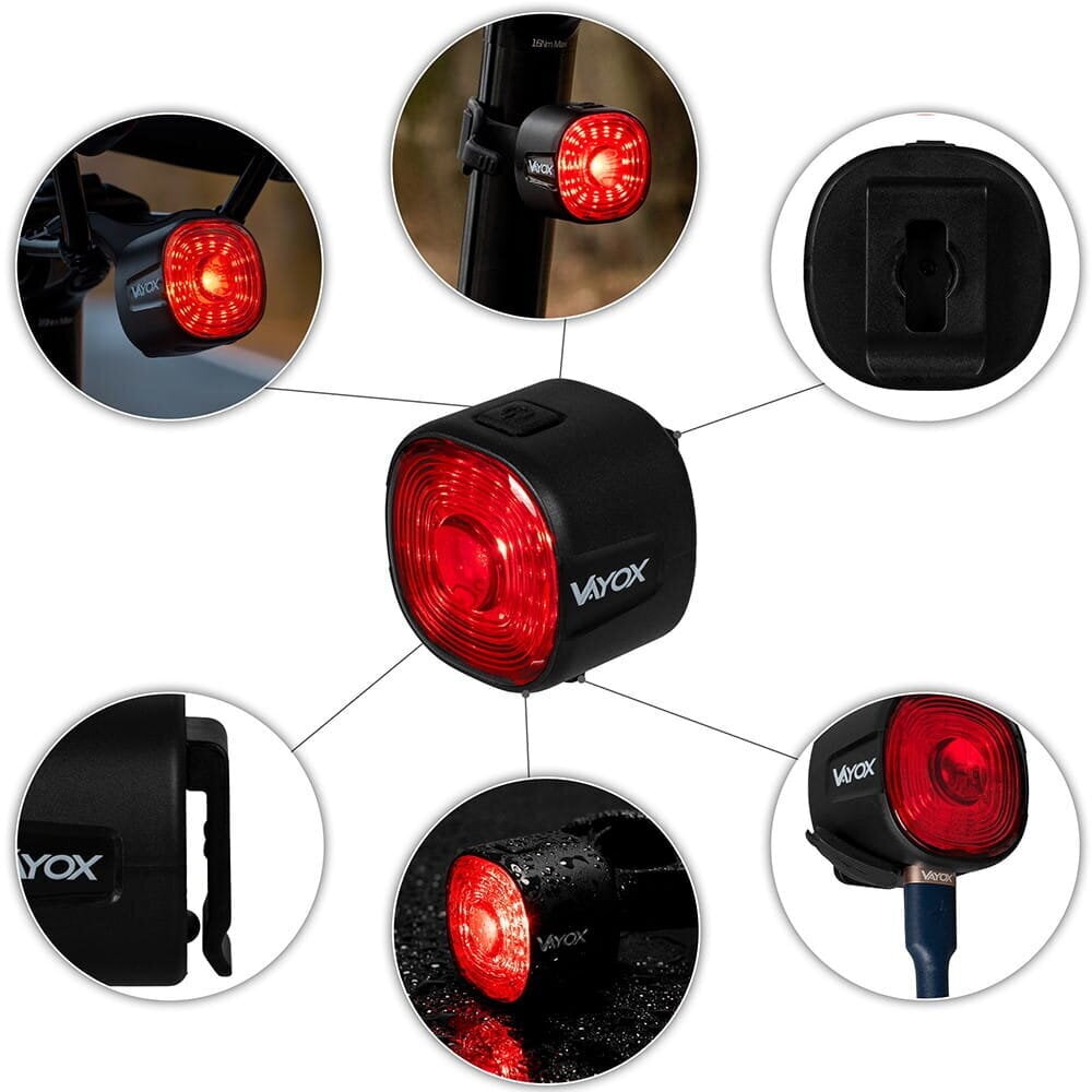 Aizmugurējā velosipēda lampa Vayox VA0156, melns cena un informācija | Velo lukturi un atstarotāji | 220.lv