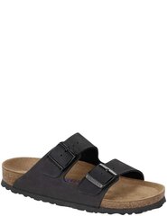 BIRKENSTOCK sieviešu melnas ādas čības Arizona BS цена и информация | Шлепанцы, тапочки для женщин | 220.lv