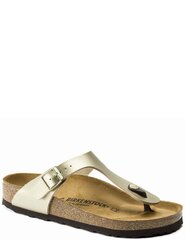 BIRKENSTOCK sieviešu zelta krāsas čības pār pirkstu Gizeh BS цена и информация | Шлепанцы, тапочки для женщин | 220.lv