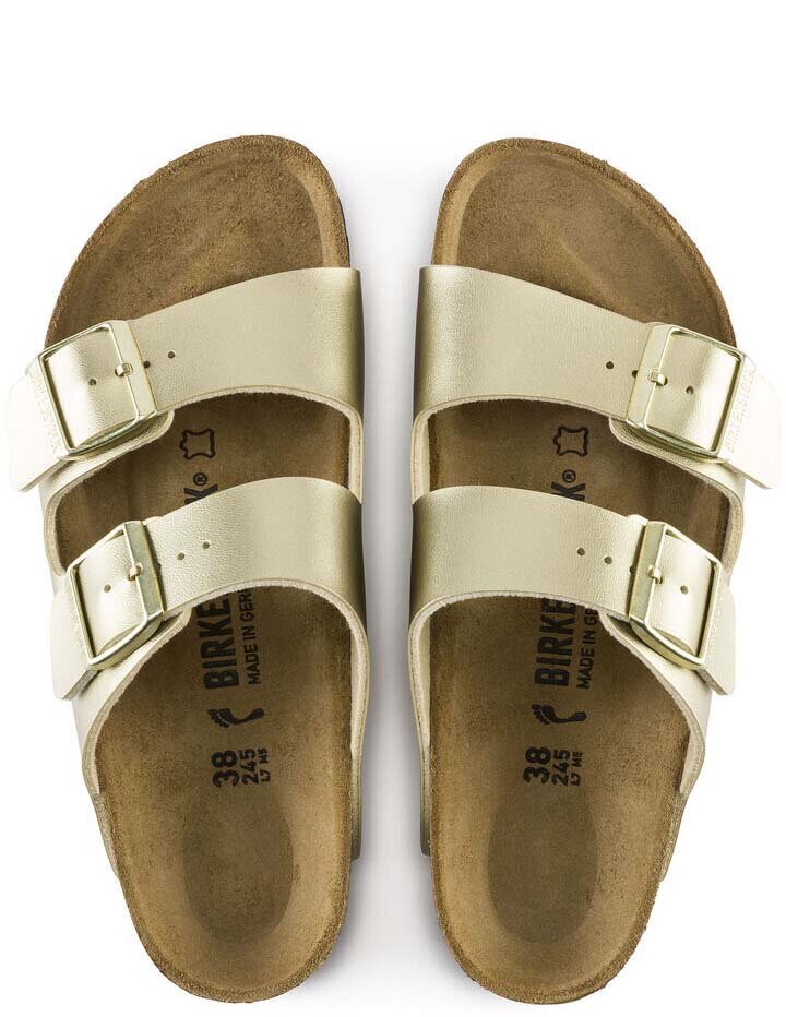 BIRKENSTOCK sieviešu zelta krāsas čības Arizona BS cena un informācija | Iešļūcenes, čības sievietēm | 220.lv