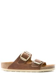 BIRKENSTOCK sieviešu brūnas ādas čības Arizona Big Buckle цена и информация | Шлепанцы, тапочки для женщин | 220.lv