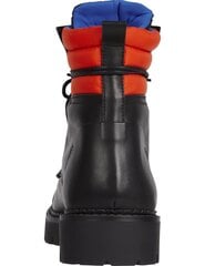 TOMMY JEANS vīriešu melni zābaki PADDED LACE UP HERITAGE BOOT цена и информация | Мужские ботинки | 220.lv