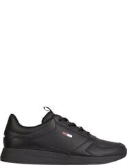 TOMMY JEANS vīriešu melni ikdienas apavi FLEXI RUNNER ESS SHOE цена и информация | Мужские ботинки | 220.lv