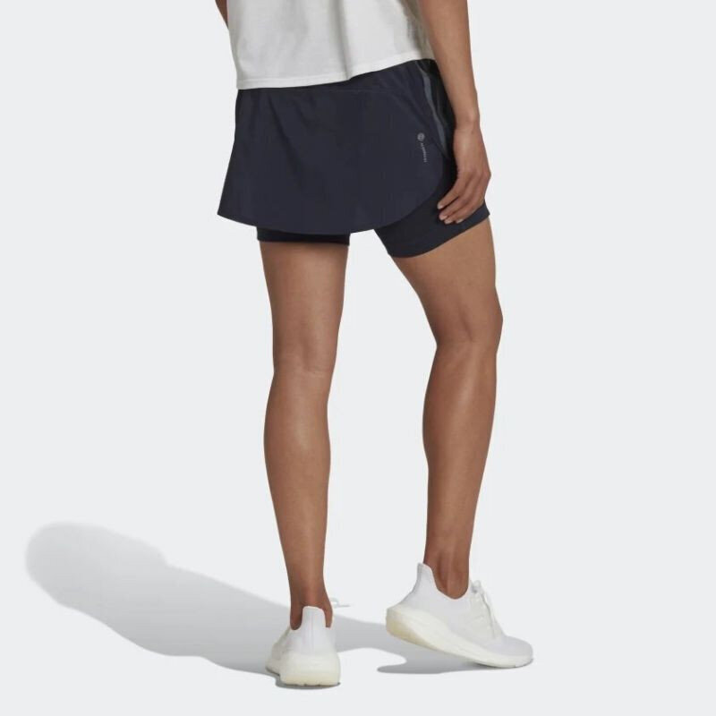Svārki Adidas Run Icons Zils Melns цена и информация | Sieviešu šorti | 220.lv