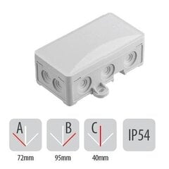 Герметичный бокс для поверхностного монтажа click 90x45x40 - A.0063 цена и информация | Принадлежности для систем безопасности | 220.lv