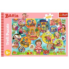 Puzzle Trefl 100 elementi Pavadīt dienu kopā ar Basiju 5+ cena un informācija | Puzles, 3D puzles | 220.lv