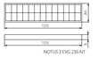 2x36W virszemes gaismeklis Notus cena un informācija | Lustras | 220.lv